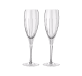 christofle set of 2 crystal champagne flutes 0