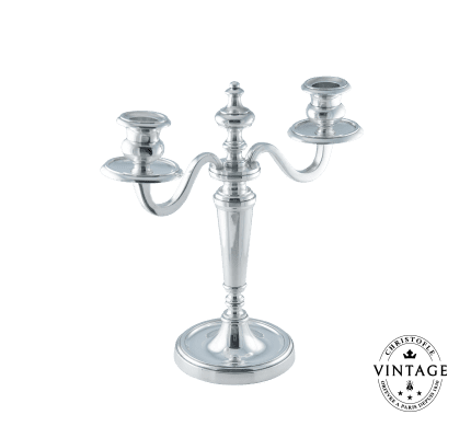 Two light Candelabra, Silverware - Vintage
