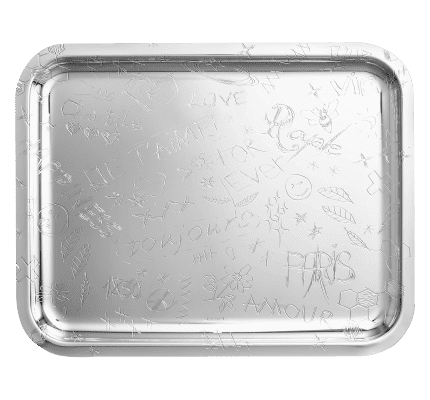 christofle silver-plated rectangular tray - 36 x 28 cm 1