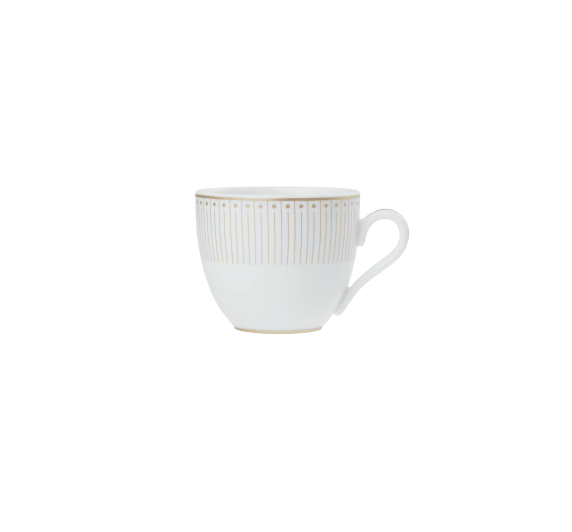 christofle 2 porcelain coffee cup and saucers gold finish 2