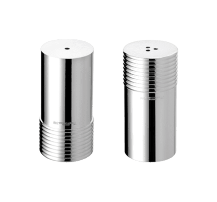 christofle silver plated salt and pepper shakers 1