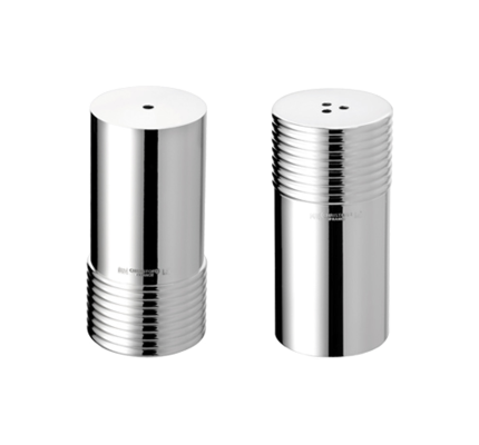 christofle silver plated salt and pepper shakers 1