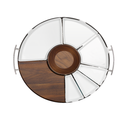christofle stainless steel mood party tray  0