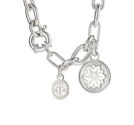 christofle sterling silver medal - malmaison 0