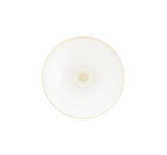 christofle porcelain dessert/luncheon/salad plate gold finish 0