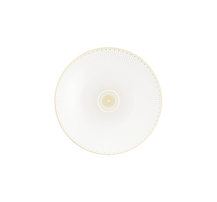 christofle porcelain dessert/luncheon/salad plate gold finish 0