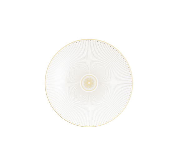 christofle porcelain dessert/luncheon/salad plate gold finish 0