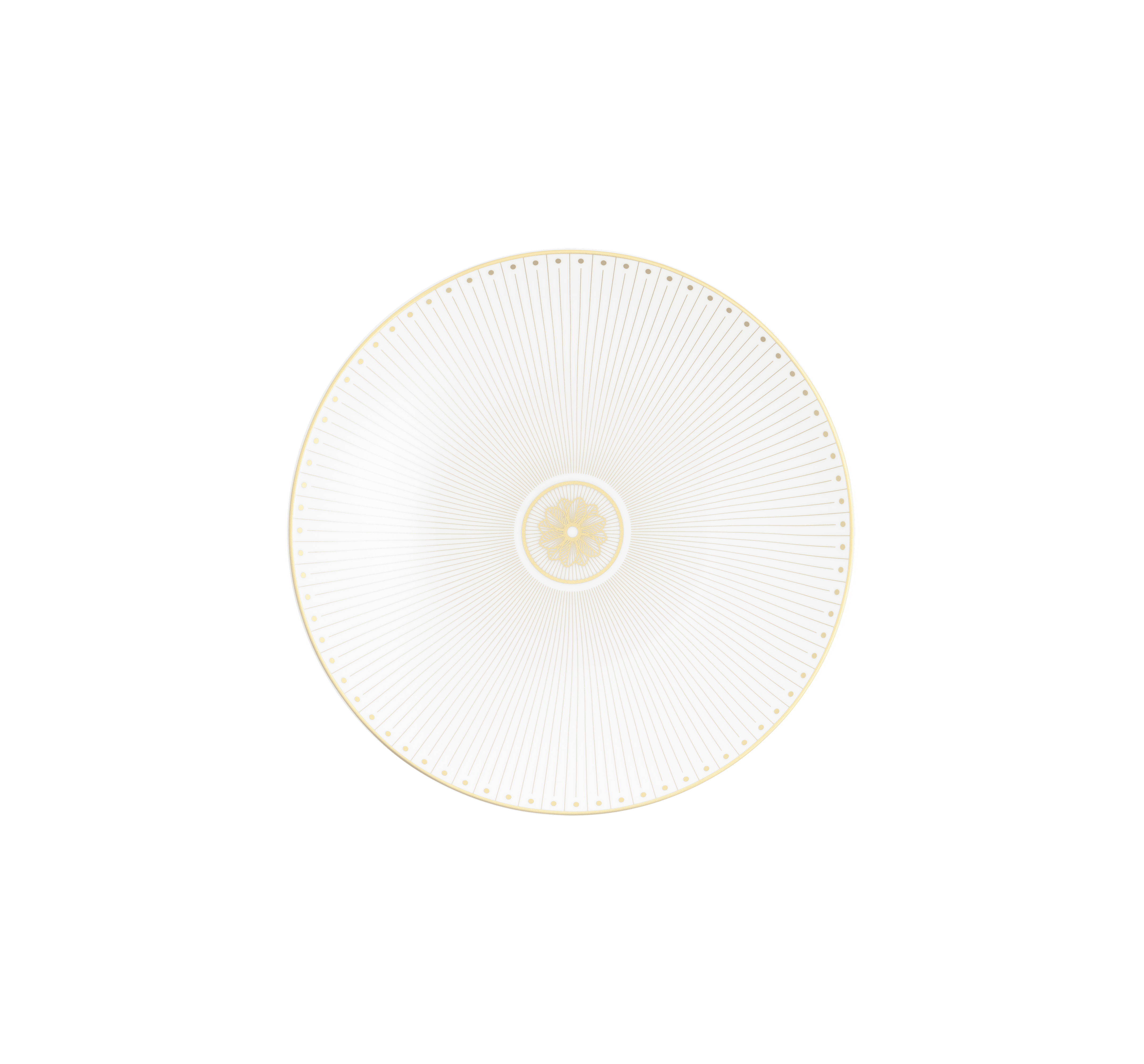 christofle porcelain dessert/luncheon/salad plate gold finish 0
