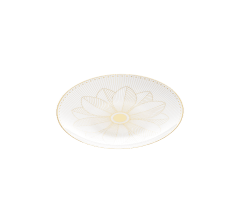 christofle porcelain bread plate gold finish 2