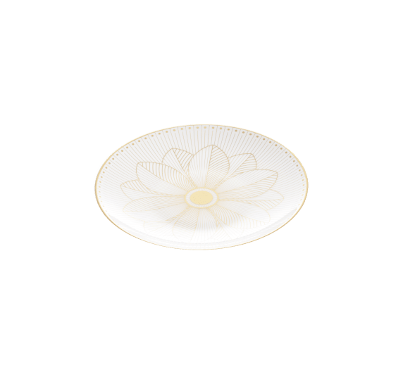 christofle porcelain bread plate gold finish 2