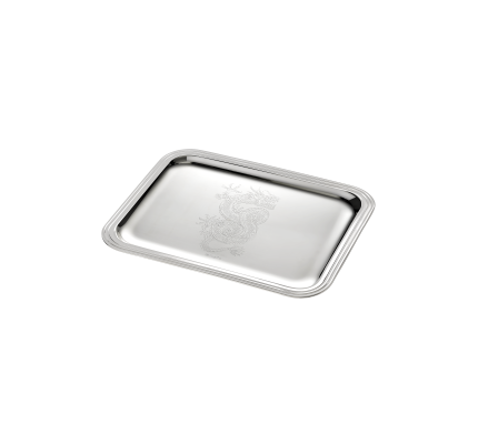Silver plated tray 26 x 20 cm 2024 Chinese New Year