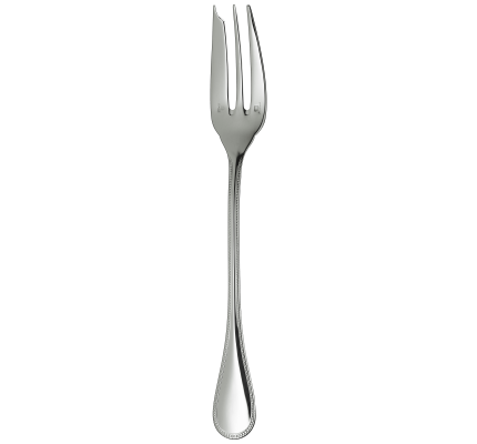christofle serving fork perles  silver plated 1