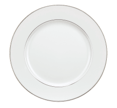 christofle porcelain dessert plate with leafing 1