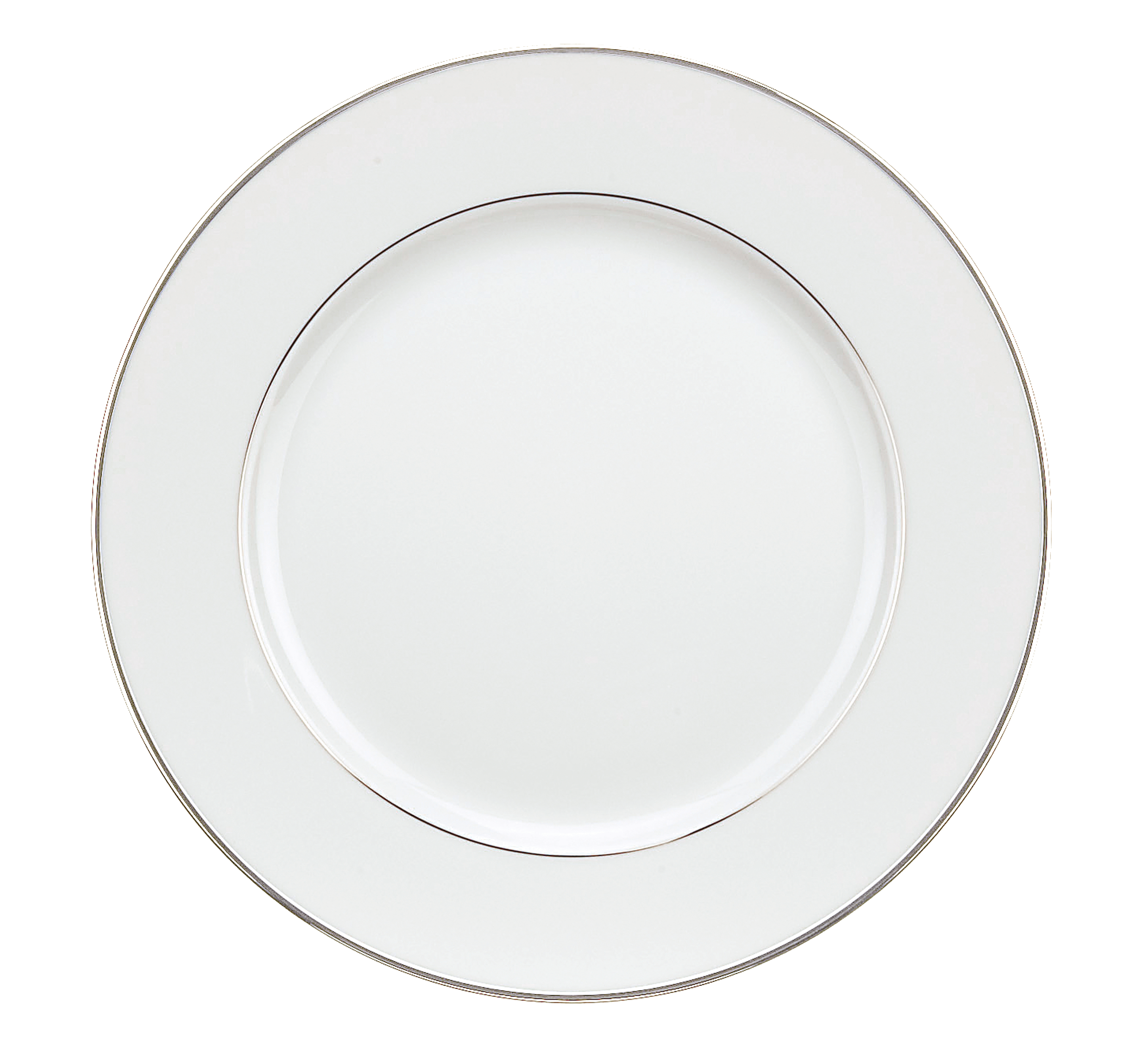 christofle assiette à dessert en porcelaine finition platine 1