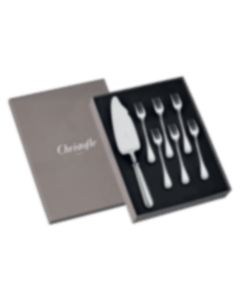 christofle Cake Set with Server and 6 Dessert Forks 