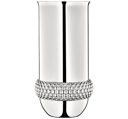 christofle large vase perles  silver plated 0