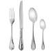 christofle 5-piece sterling silver flatware set 1