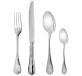 christofle 5-piece sterling silver flatware set 1