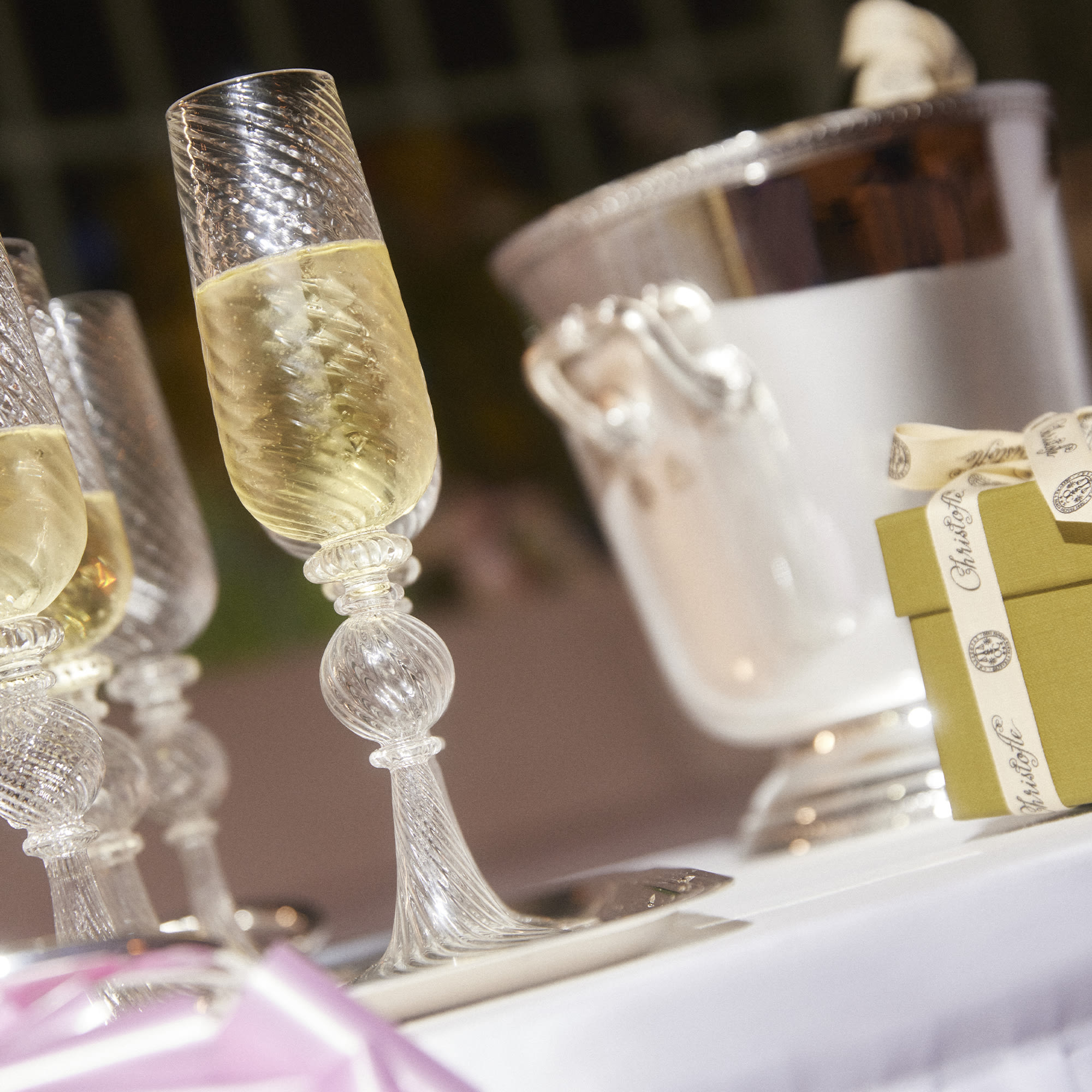 christofle set of 2 champagne flute 1