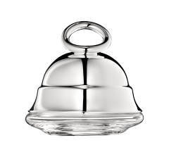 christofle individual butter dish vertigo  silver plated 1