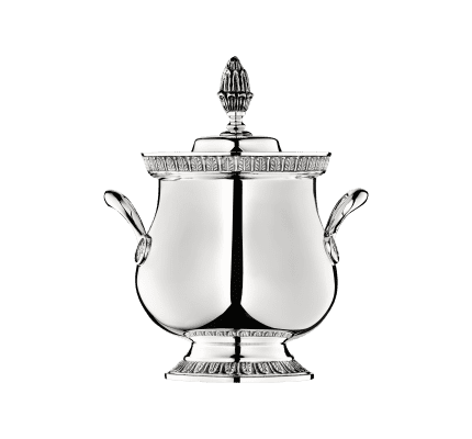 christofle sugar bowl malmaison  silver plated 4