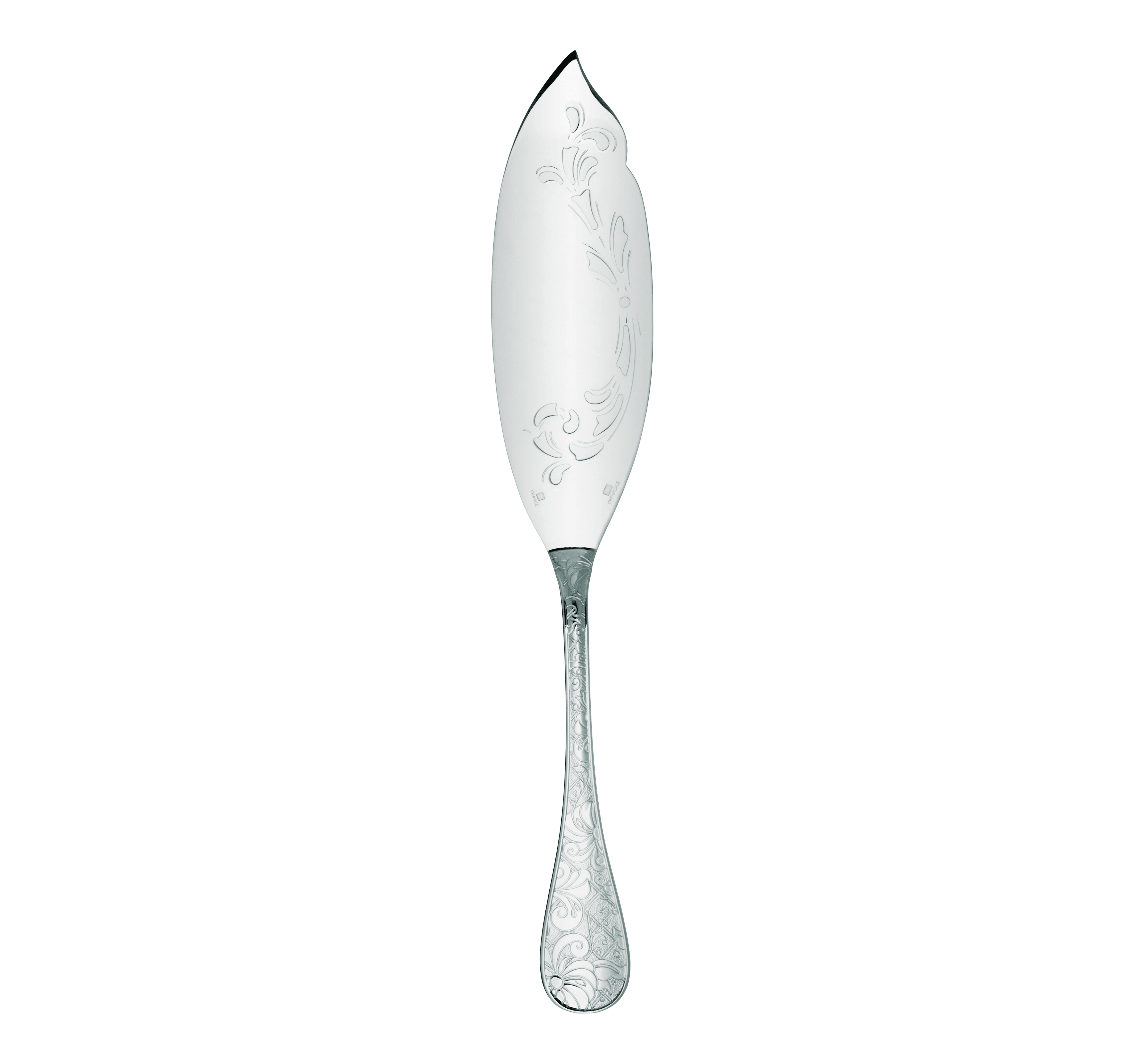 christofle couteau à servir le poisson en métal argenté 0