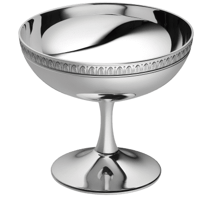 christofle ice cream bowl malmaison  silver plated 1