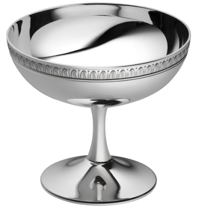 christofle ice cream bowl malmaison  silver plated 1