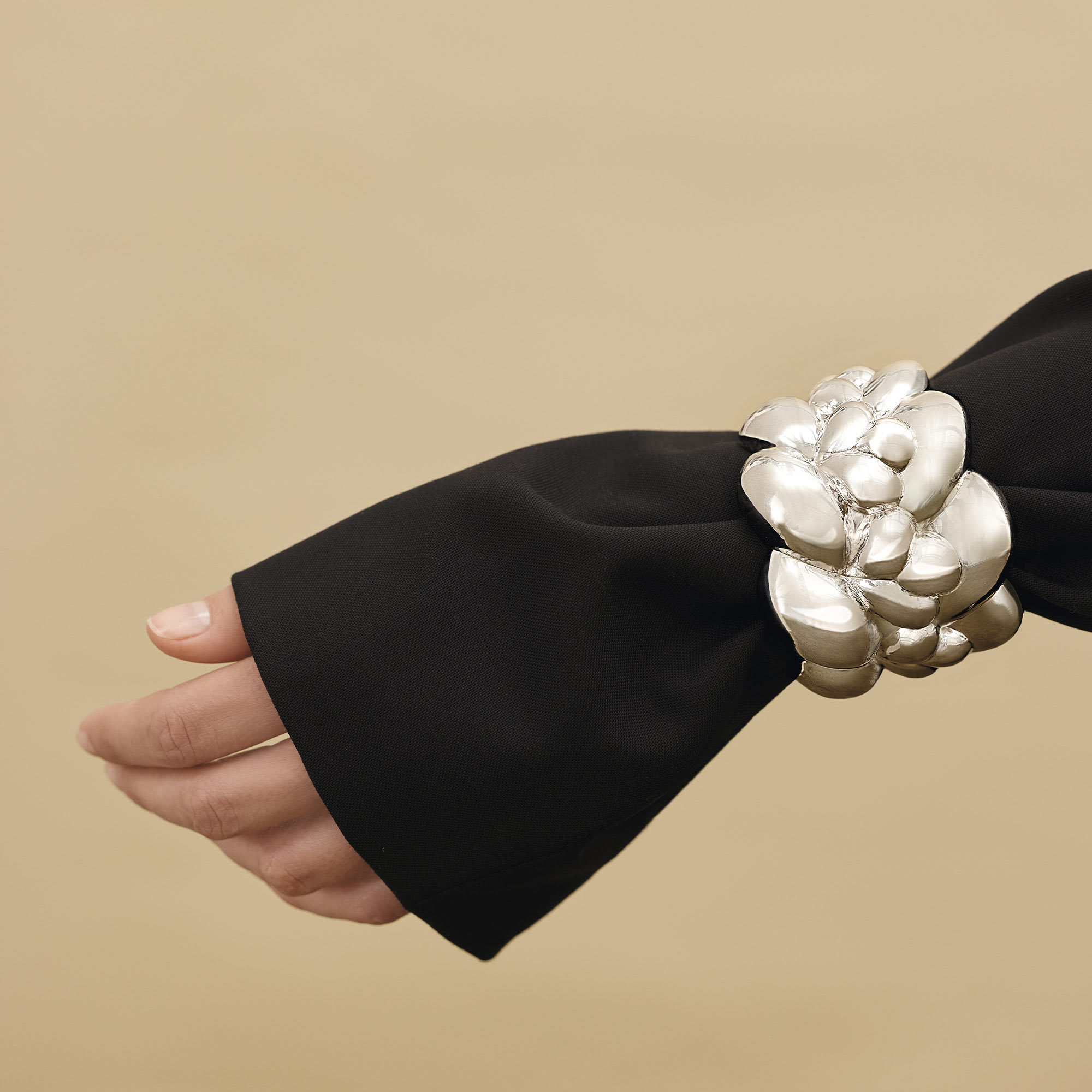 christofle bracelet manchette en argent massif 3