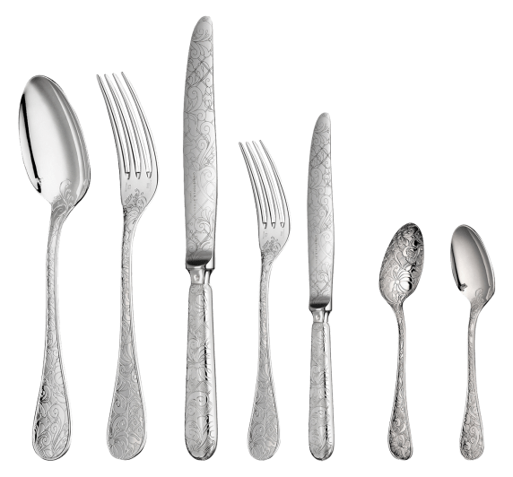 christofle flatware set for 6 people (36 pieces) jardin d'eden  sterlin 1