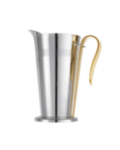 christofle Silver-plated Water Pitcher with Gilded Handle 