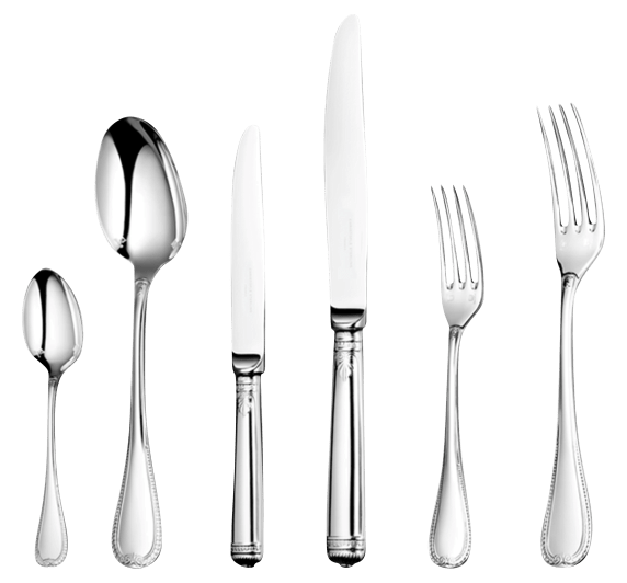 christofle 36 pieces sterling silver flatware set for 6 people with free chest 1