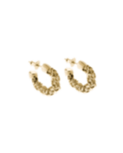 christofle sterling silver gilded 18 carats hoop earrings  1