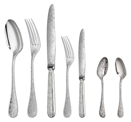 christofle flatware set for 6 people (36 pieces) jardin d'eden  sterlin 1