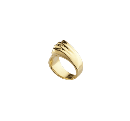 christofle sterling-silver gilded 24 carats bangle ring  1