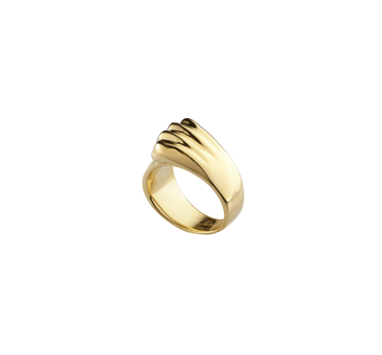 christofle sterling-silver gilded 24 carats bangle ring  1