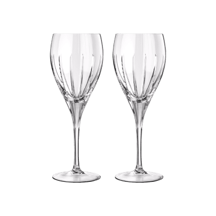 christofle set of 2 water crystal glasses 0