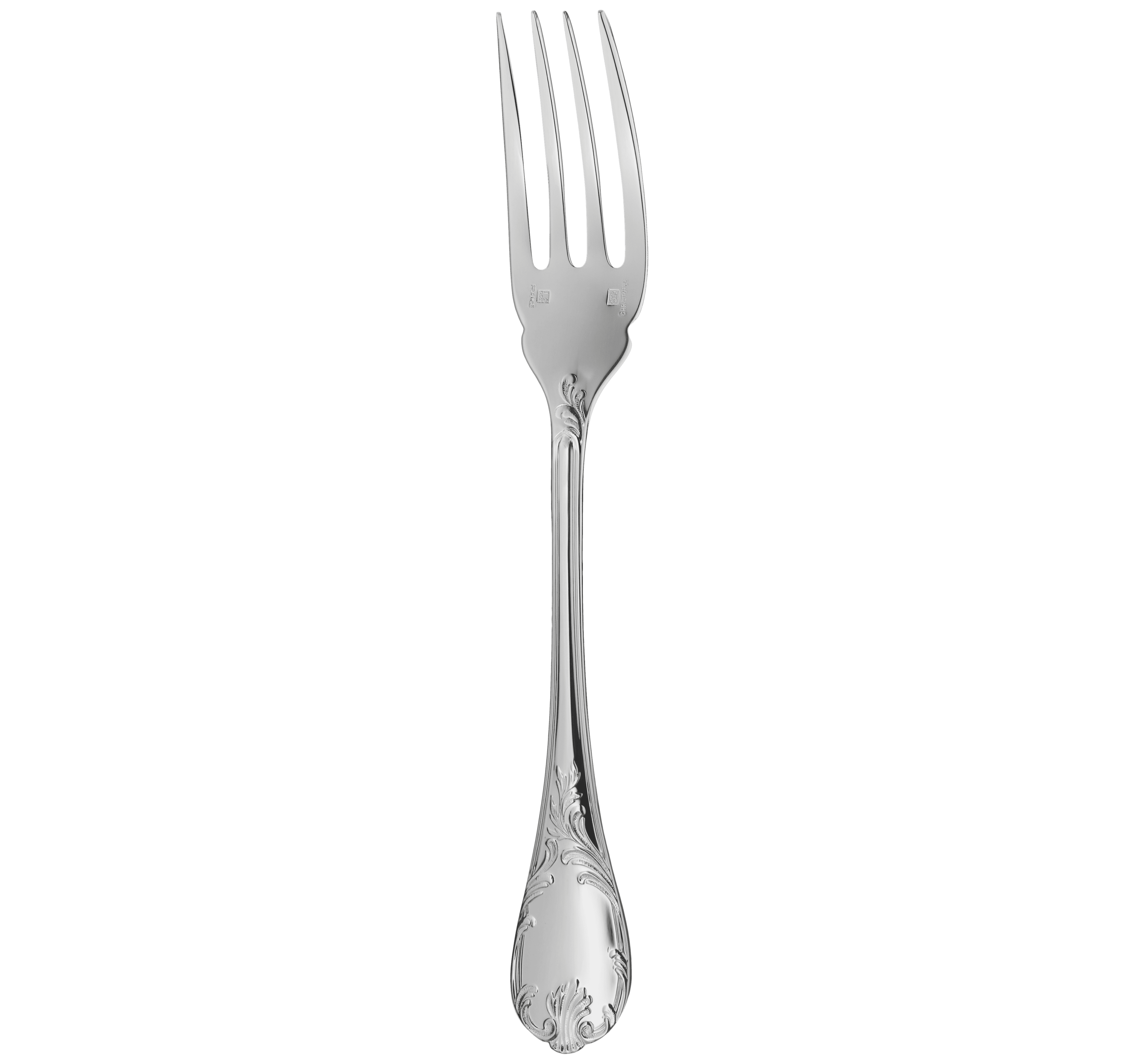 christofle fourchette à poisson en métal argenté 3