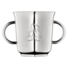 christofle Two handle baby cup Charlie Bear  Silver plated