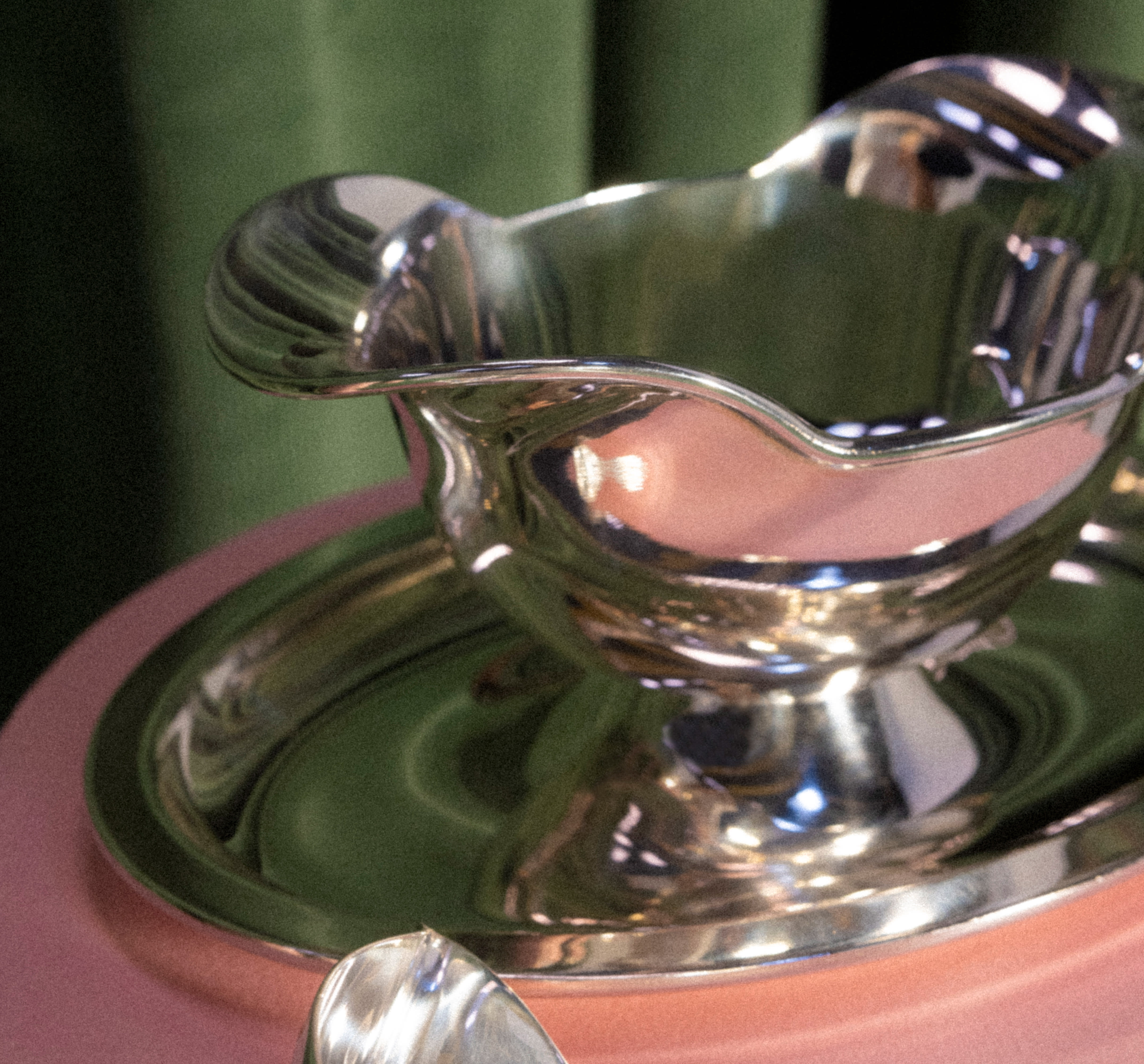 christofle saucière argentée - vintage 2