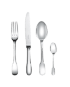 christofle 48 piece silver-plated flatware set with chest 1