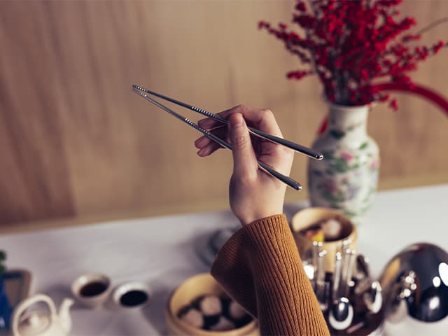 Silver-plated Chopsticks MOOD Asia