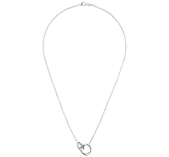 christofle short necklace with two rings idole de christofle  sterling 1
