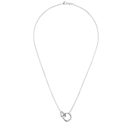 christofle short necklace with two rings idole de christofle  sterling 1