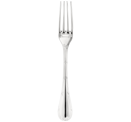 christofle standard dinner fork rubans  silver plated 1