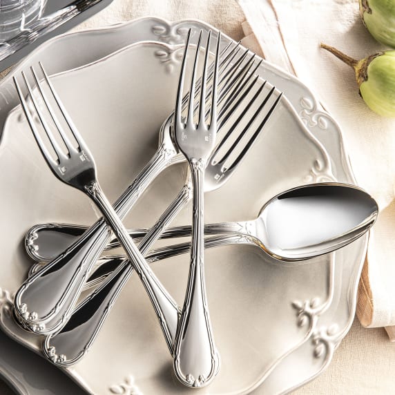 christofle standard dinner knife rubans  silver plated 4