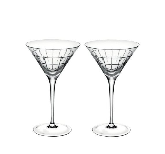 christofle set of 2 crystal martini glasses 1
