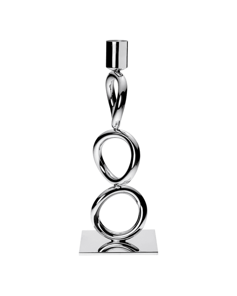 Silver-Plated 3-Ring Candelabra