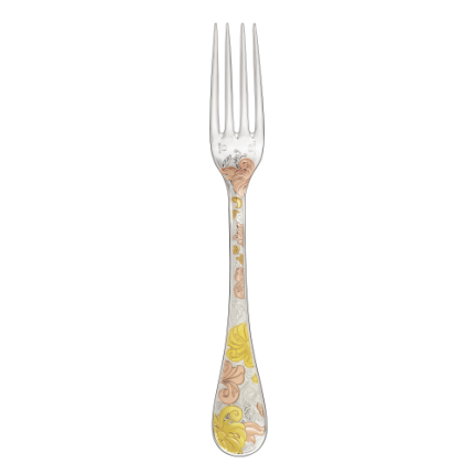 Partially Gilded Rose & Yellow Gold Dinner Fork