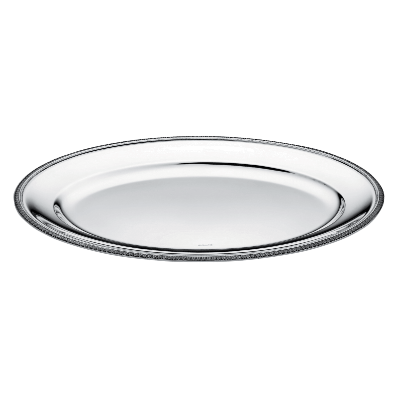 Silver Plated Oval Platter 18 in Malmaison
